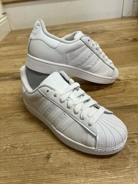 adidas White SUPERSTAR II SHOES